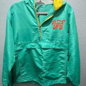 Dutch Bros Green Jacket with Yellow Trim